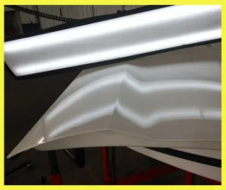 Door after dent removal