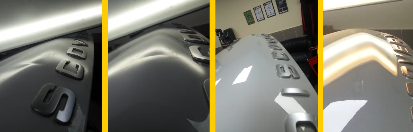 Dents on the trunk lid
